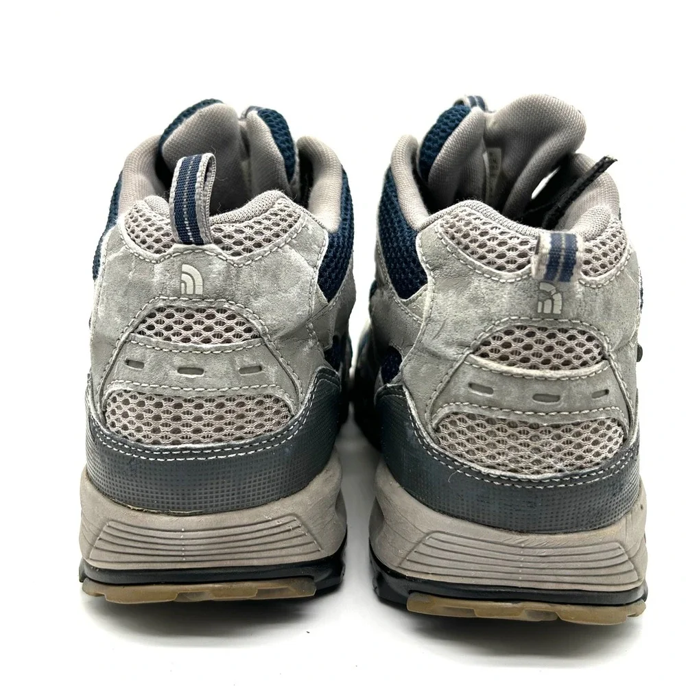 The North Face Hiking Boots Mens 11.5 Grey Navy Gore-Tex Vibram Trail Shoes